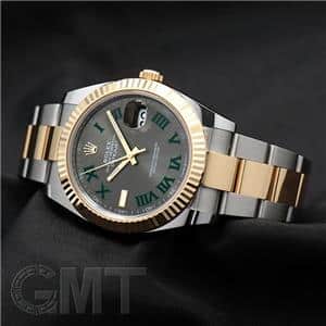 ROLEX ロレックス デイトジャスト 41 126333 グレー グリーンローマ オイスターブレス メイン