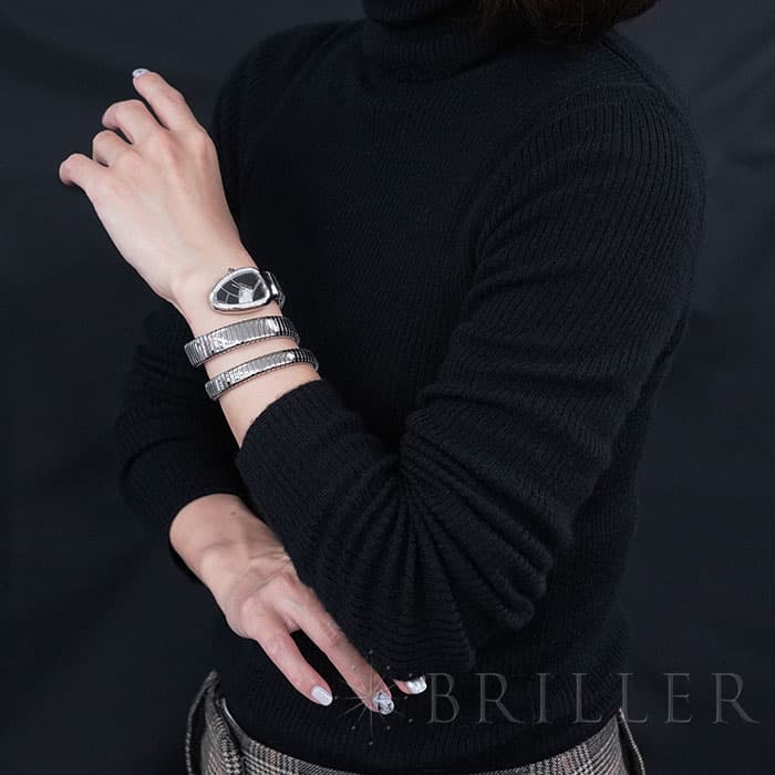 新品)BVLGARI ブルガリ セルペンティ ブラック ベゼルダイヤ
