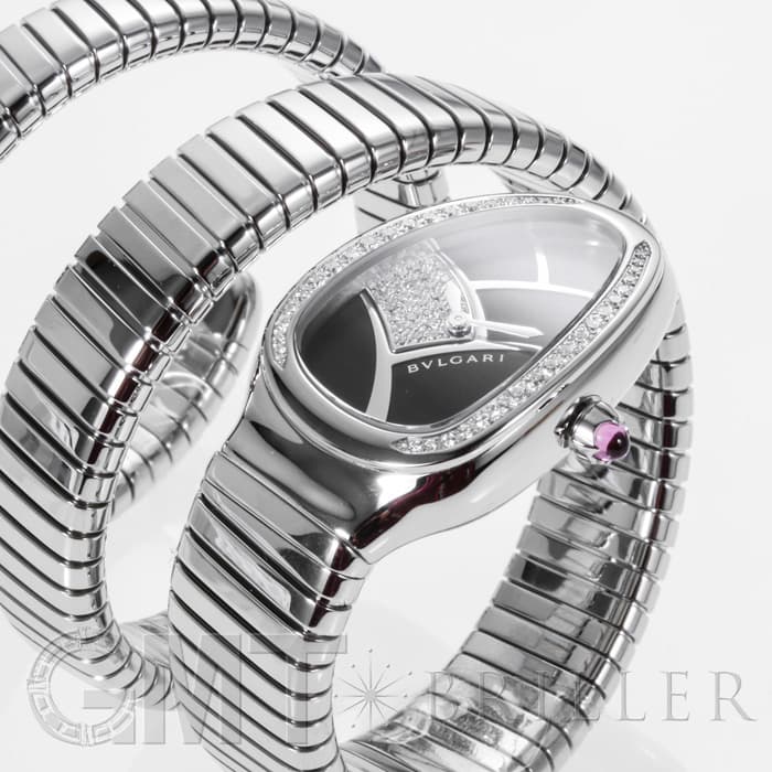 新品)BVLGARI ブルガリ セルペンティ ブラック ベゼルダイヤ