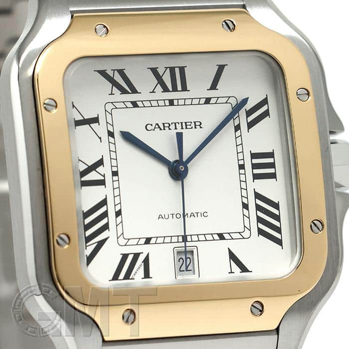 カルティエ Cartier 時計 ブレスレット 空箱 ボックス サントス 中古)CARTIER カルティエ サントス ドゥモワゼル SM W25066Z6