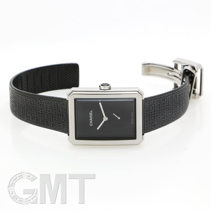 中古)CHANEL シャネル ボーイフレンド ツイード ブラックコーティング