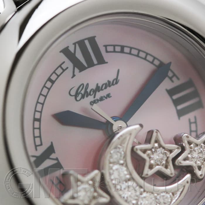 Chopard ショパール/ハッピースポーツピンクシェルSSQZ/8250-23/819***/レディース時計/Aランク/92【中古】 Chopard - Chopard ショパール/ハッピースポーツピンクシェルSSQZ/8250