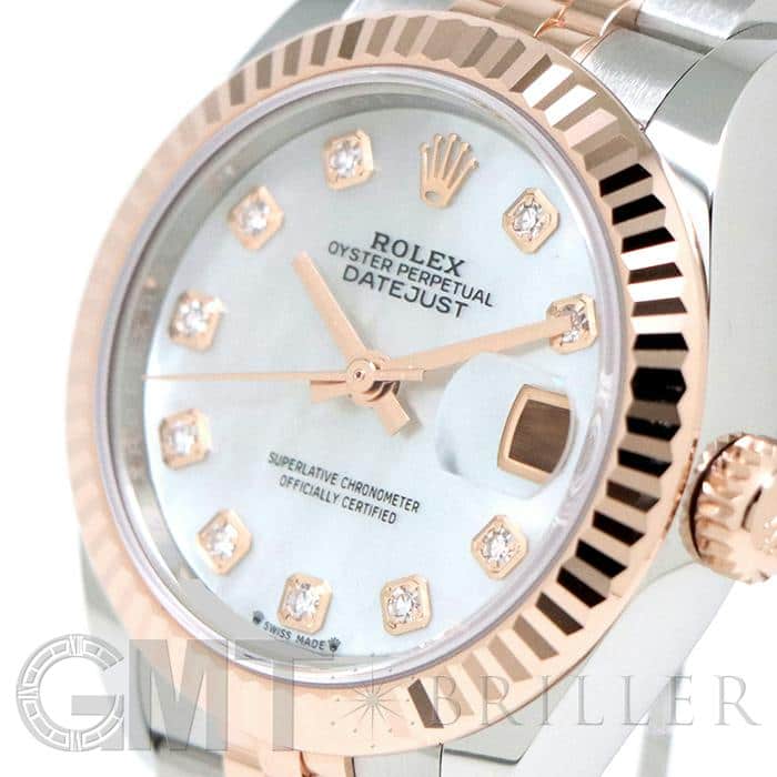 【正規品】ロレックス デイトジャスト 10Pﾀﾞｲﾔ ﾎﾜｲﾄｼｪﾙ 新品)ROLEX ロレックス デイトジャスト 279171NG ホワイトシェル 10P