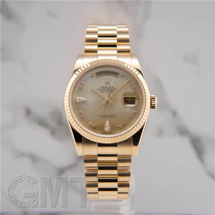 中古)ROLEX ロレックス デイデイト 118238N2BR イエローシェル 中古)ROLEX ロレックス デイデイト 118238N2BR イエローシェル