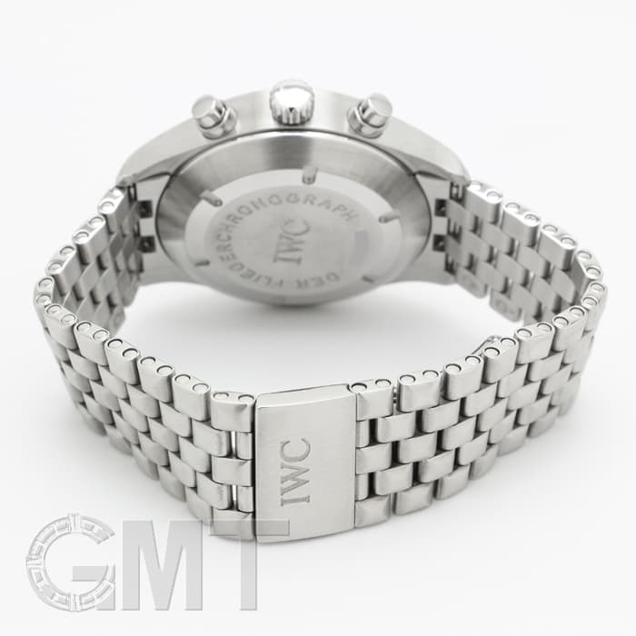 【IWC/インターナショナルウォッチカンパニー】 スピットファイア　デイデイト IW370618  腕時計 ステンレススチール 自動巻き/オートマ ブラック文字盤 メンズ【中古】【真子質店】【BL】【DIID】 IWC/インターナショナルウォッチカンパニー】 スピットファイア マーク