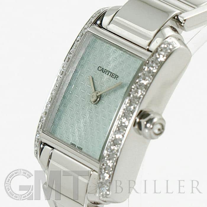 中古 カルティエ CARTIER WE1019S3 ライトブルー レディース 腕時計 中古)CARTIER カルティエ タンク フランセーズ SM ライトブルー