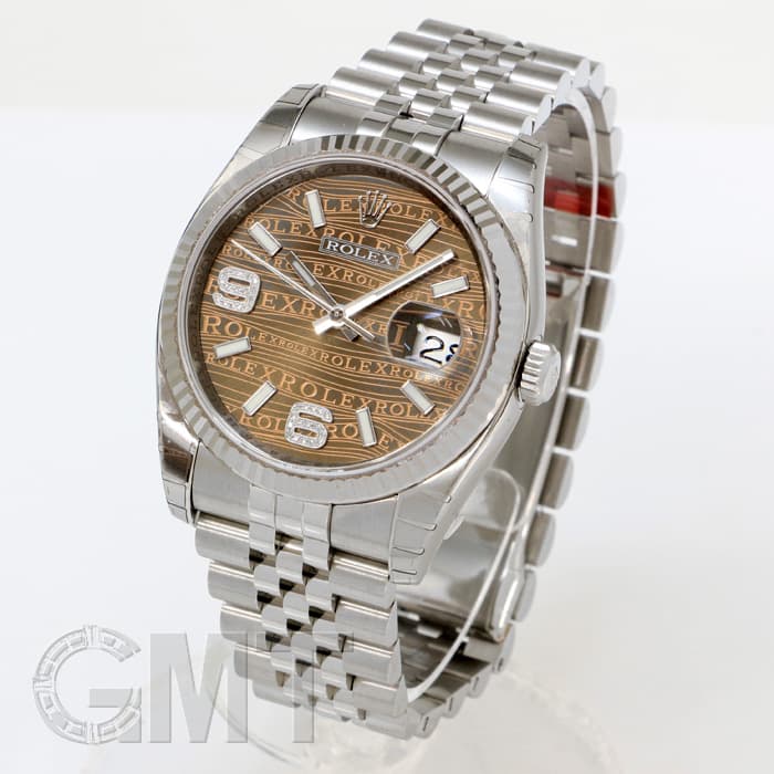 新品)ROLEX ロレックス デイトジャスト 116234 ブラウンウェーブ 69