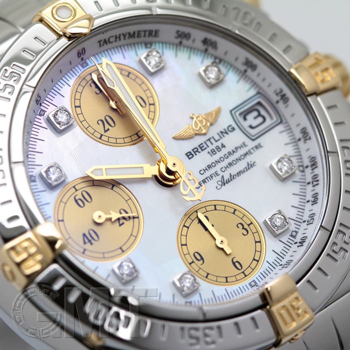 中古)BREITLING ブライトリング クロノコックピット ビコロ ホワイト
