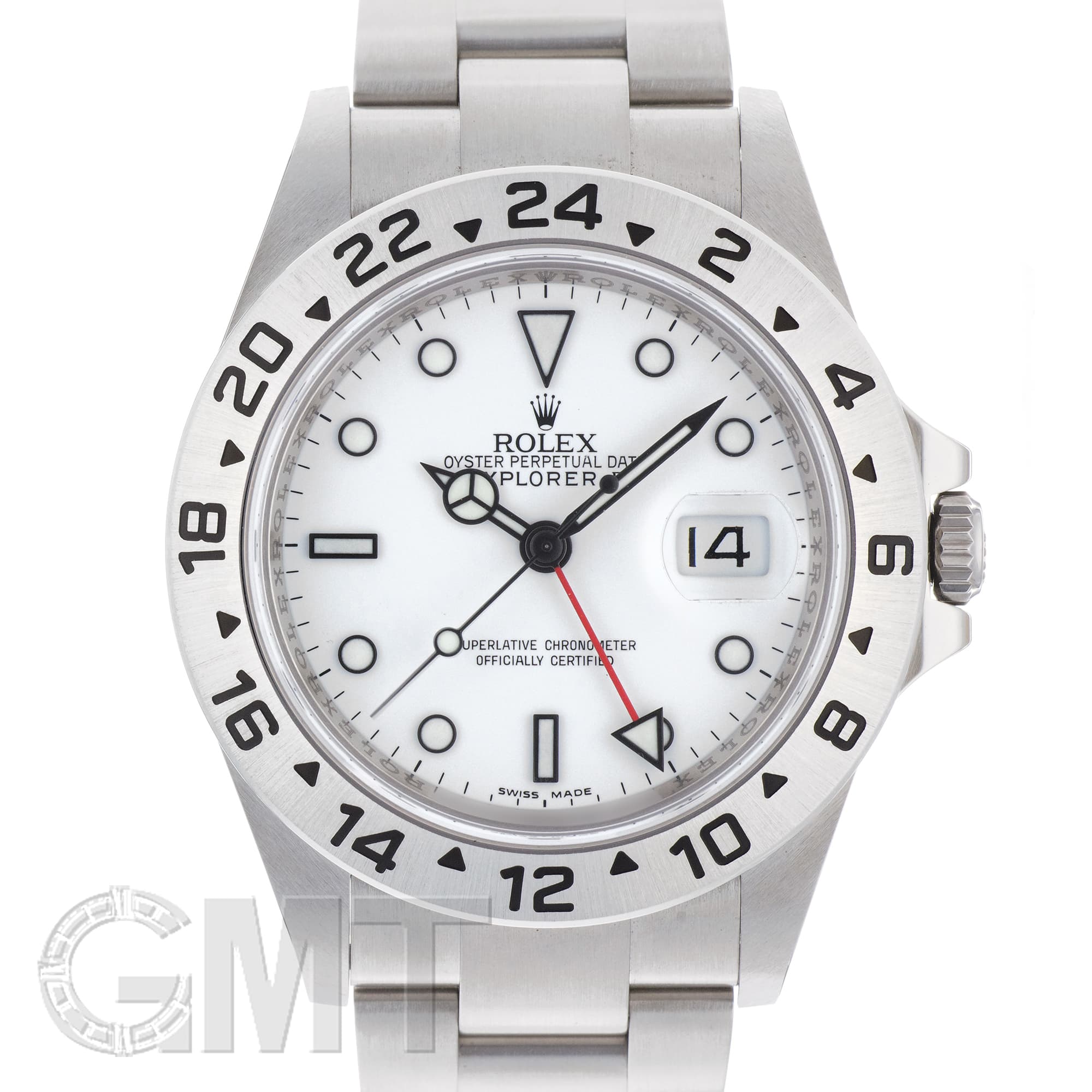 ROLEX ロレックスエクスプローラーⅡ 16570 国際保証書有 中古)ROLEX ロレックス エクスプローラー II 16570 ホワイト 最終品番