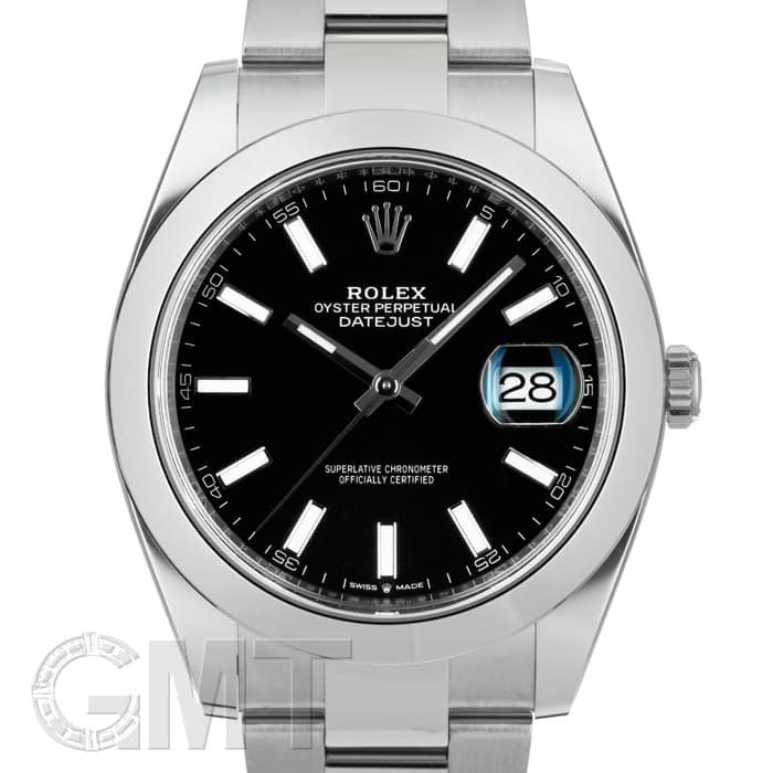 新品)ROLEX ロレックス デイトジャスト 41 126300 ブラック オイスター