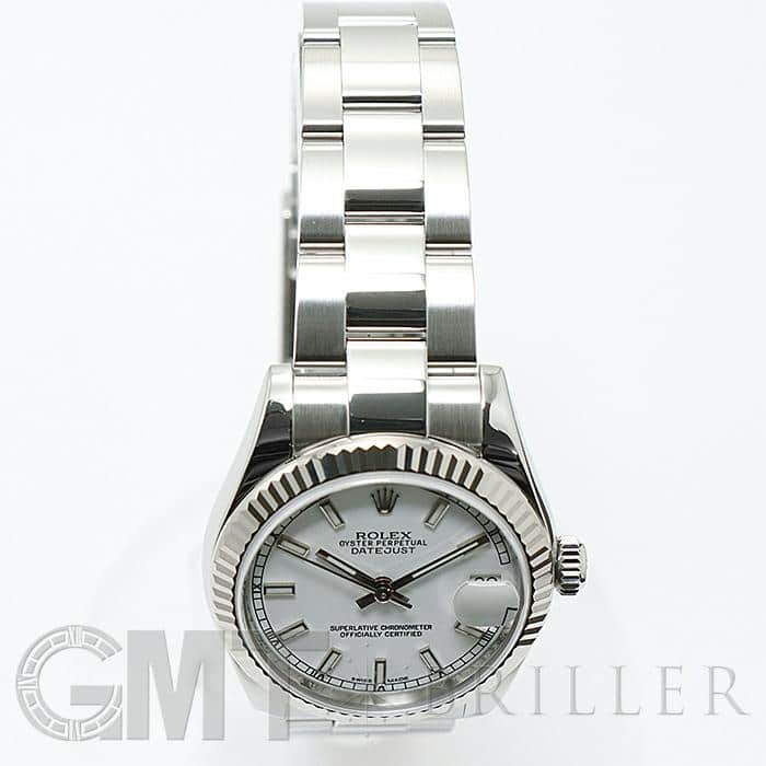 中古)ROLEX ロレックス デイトジャスト 178274 ホワイト オイスター