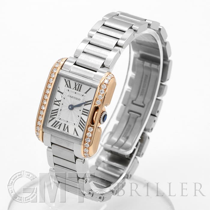 【廃盤品】Cartier タンクアングレーズSM コマ 3連 新品)CARTIER カルティエ タンク アングレーズ SM W3TA0002（商品ID