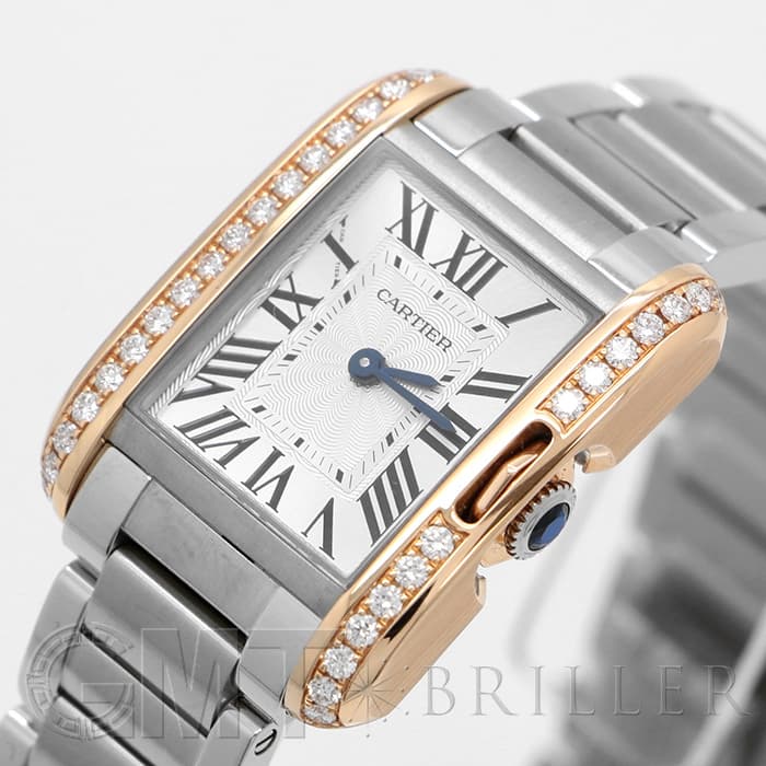 【廃盤品】Cartier タンクアングレーズSM コマ 3連 新品)CARTIER カルティエ タンク アングレーズ SM W3TA0002（商品ID
