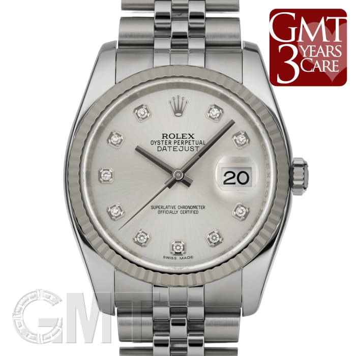 ROLEX ロレックス　デイトジャスト シルバー　オーバーホール済 中古)ROLEX ロレックス デイトジャスト 116234G シルバー（商品