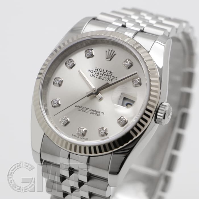 中古)ROLEX ロレックス デイトジャスト 116234G シルバー（商品ID