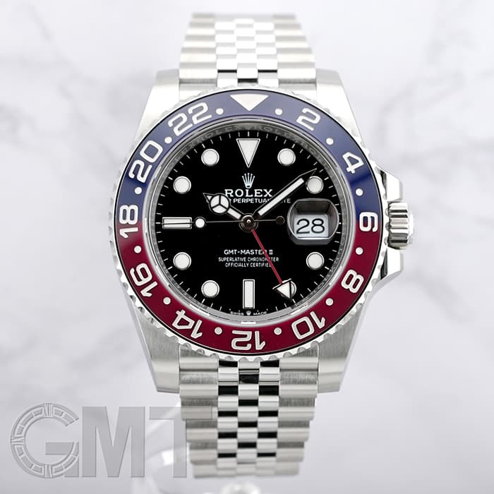 PANIS GMT ブラックベゼルジュビリーブレス４０ｍｍケース厚さ