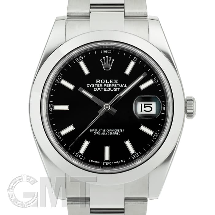 ROLEX デイトジャスト41 オイスターブレス ステンレス 72610 ロレックス デイトジャスト41 シルバー オイスターブレス 126300