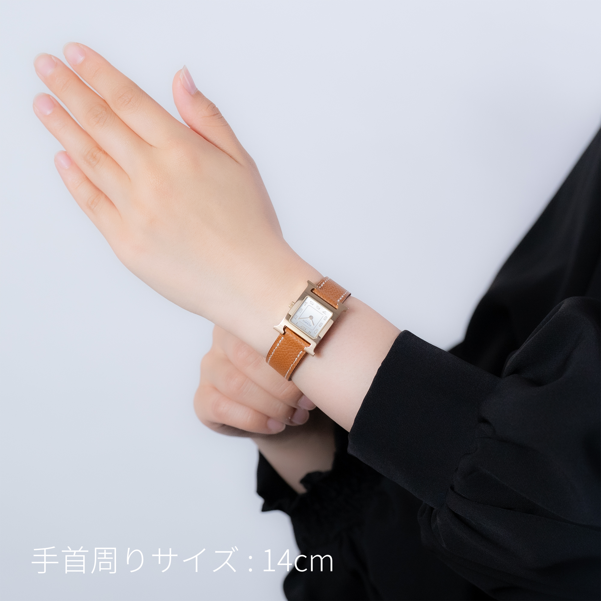 新品)HERMES エルメス Hウォッチ 30mm ミディアム ゴールド・チェス