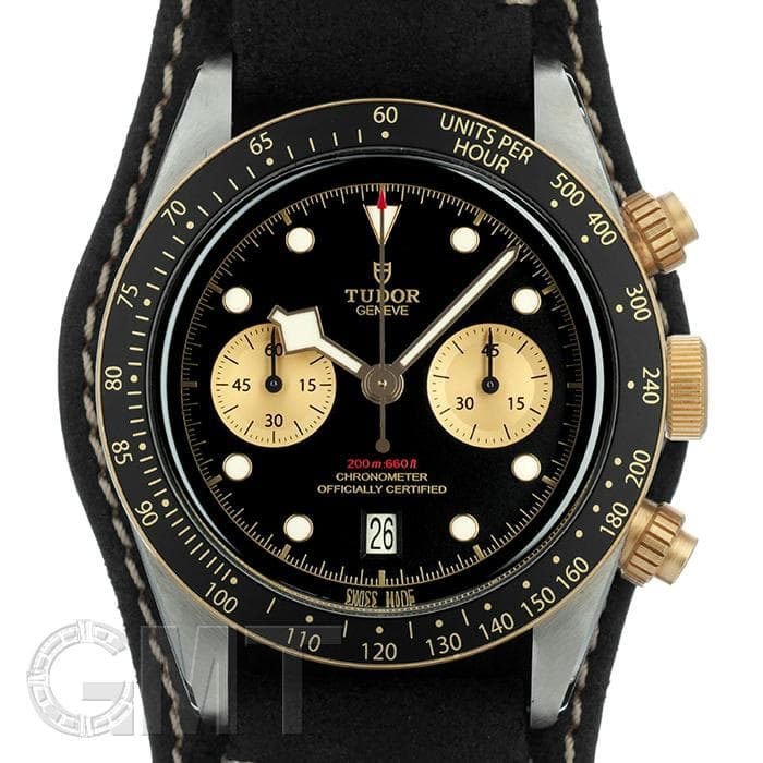 中古)TUDOR チューダー ヘリテージブラックベイ クロノ 79363N