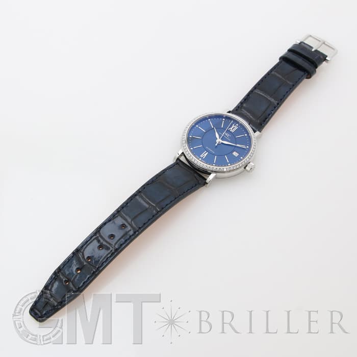 インターナショナルウォッチカンパニー IWC ポートフィノ オートマティック 37 ダイヤベゼル Portofino Midsize Automatic IW458111 保証書 SS/革 ユニセックス時計 ブルー 仕上げ済 美品 【中古】 新品)IWC インターナショナルウォッチカンパニー ポートフィノ