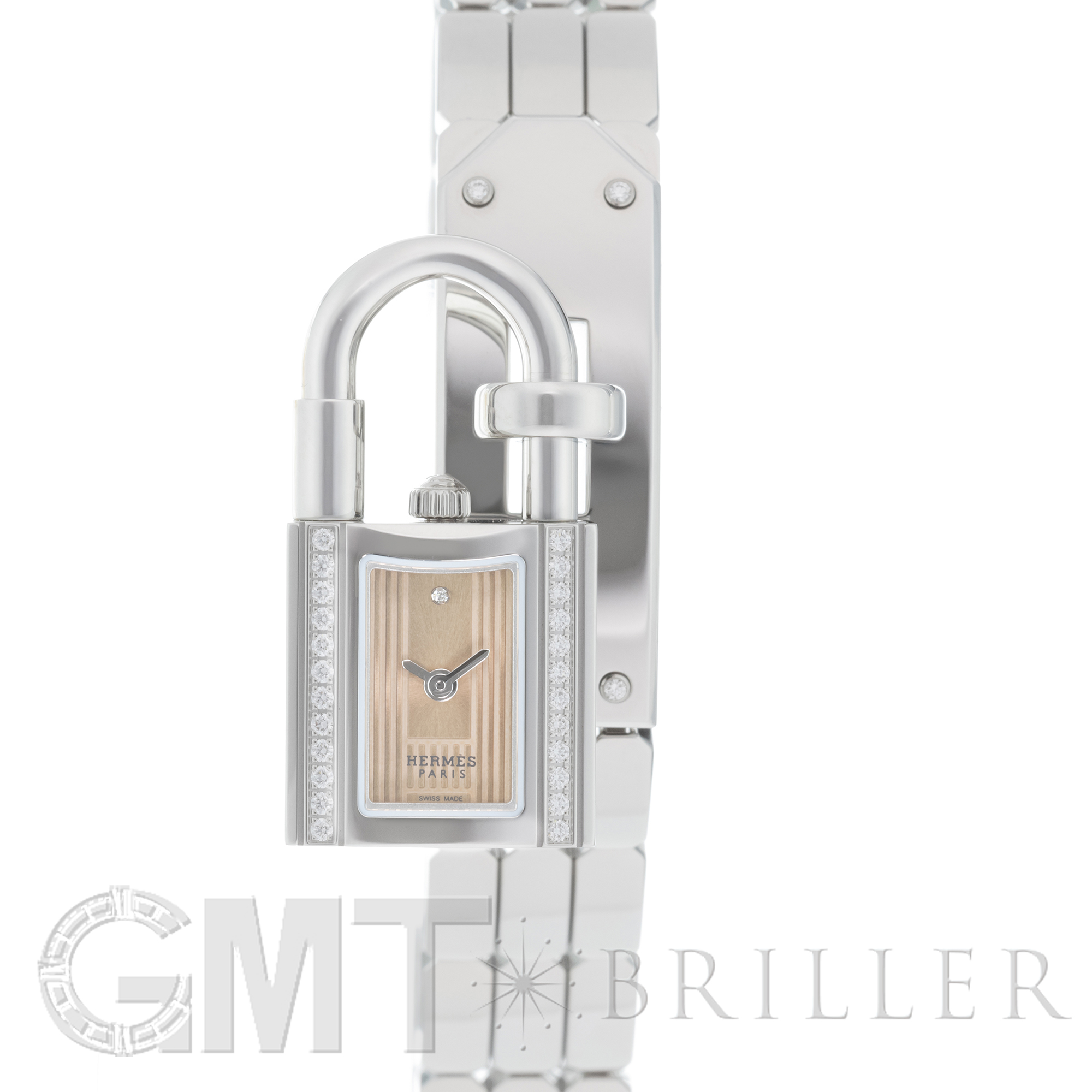 HERMES ケリーウォッチ ミニ　時計　新品未使用 中古)HERMES エルメス ケリー ウォッチ ミニ KE4.130.535 ローズ