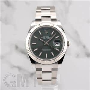 ROLEX ロレックス デイトジャスト 41 126334 ミントグリーン オイスターブレスレット メイン