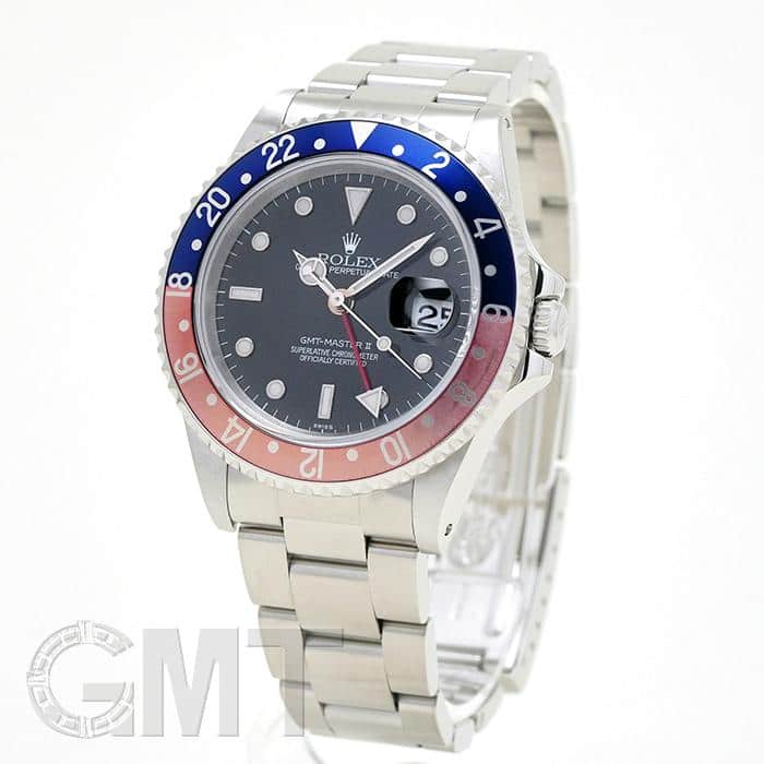 中古)ROLEX ロレックス GMTマスター II 16710 ブルー/レッド オンリー