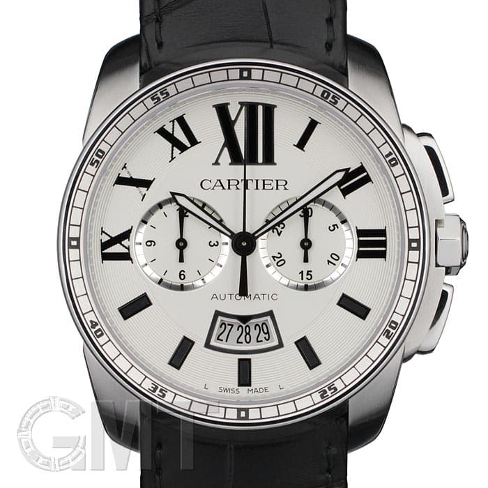 カルティエ　カリブル　ジャンク カルティエ カリブル ドゥ カルティエ ブラック 革ベルト - 腕時計専門