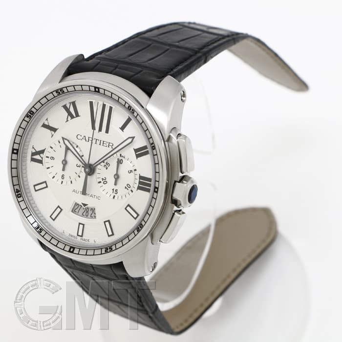 新品)CARTIER カルティエ カリブル ドゥ カルティエ クロノグラフ