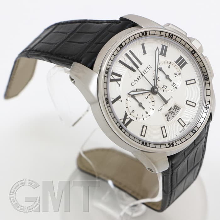 新品)CARTIER カルティエ カリブル ドゥ カルティエ クロノグラフ