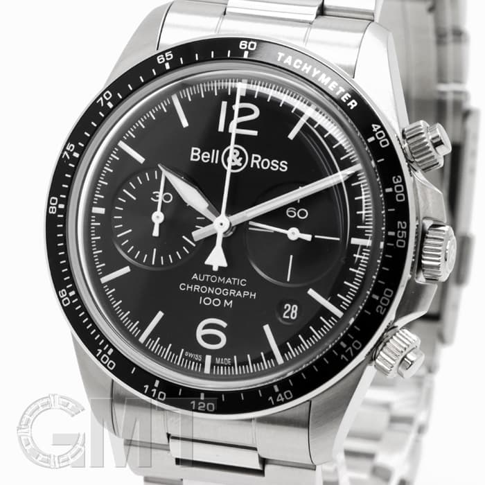 新品)BELL & ROSS ベル&ロス ヴィンテージ BR V2-94 BLACK STEEL