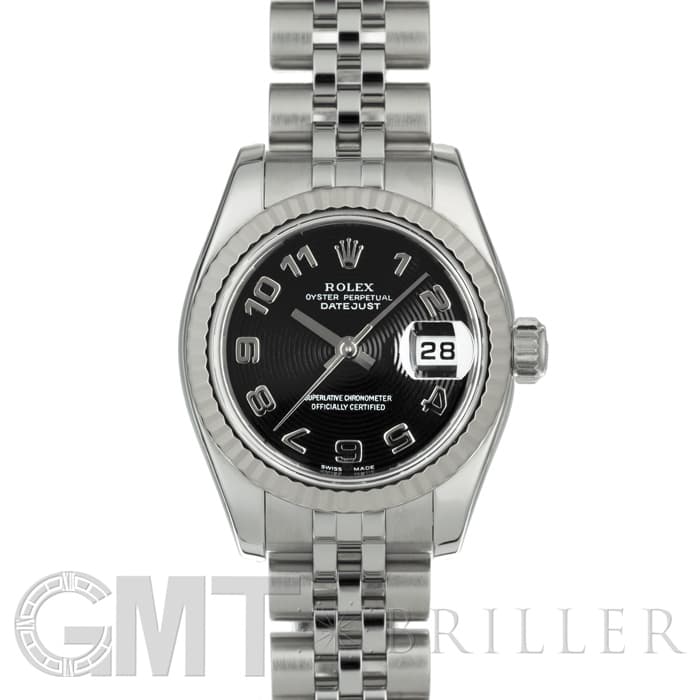 中古)ROLEX ロレックス デイトジャスト 179174 ブラック コンセント