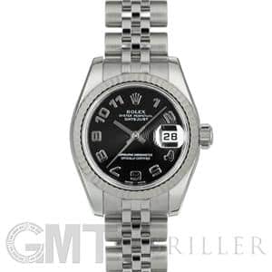 ROLEX ロレックス デイトジャスト 179174 ブラック コンセントリック アラビア ジュビリー メイン