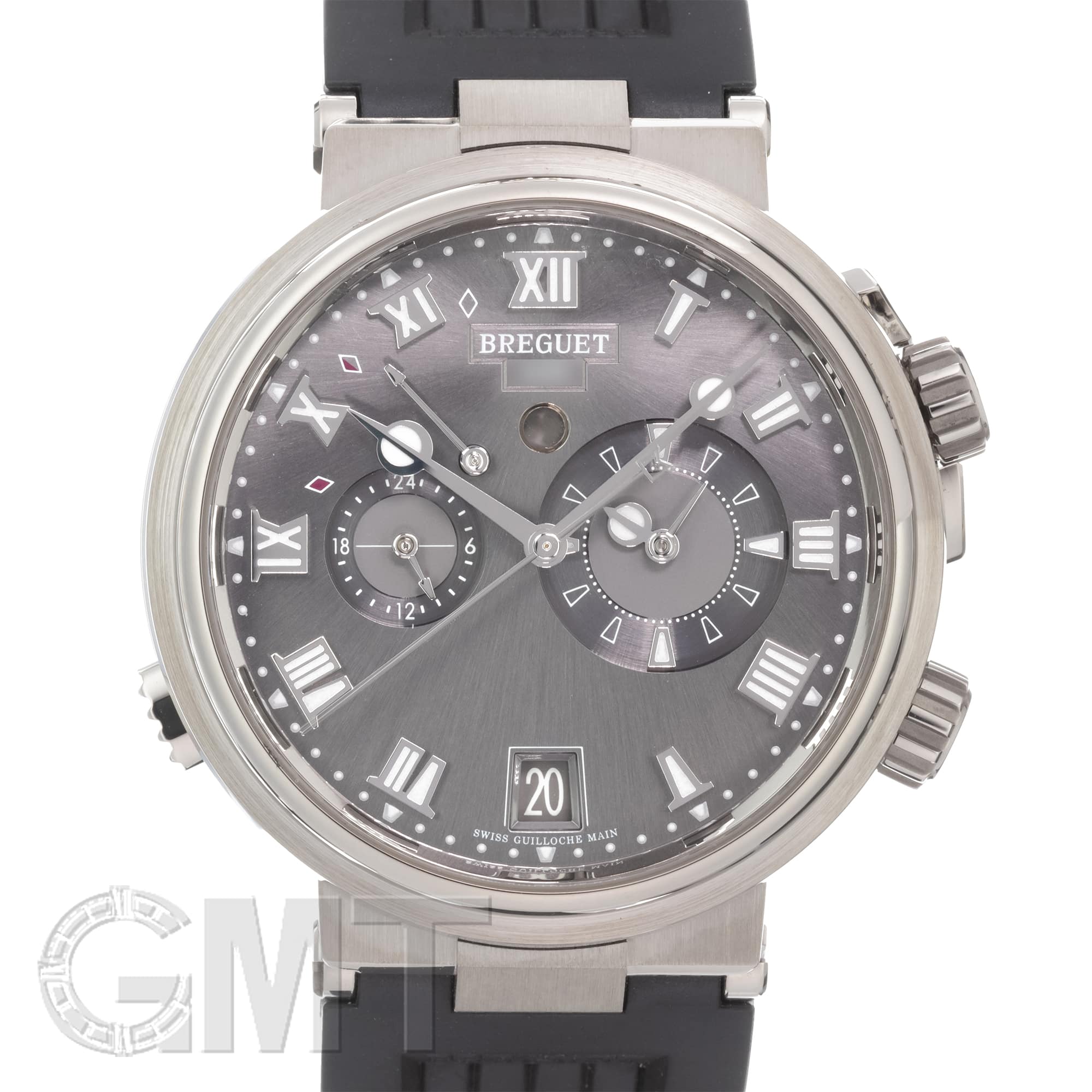 中古)BREGUET ブレゲ マリーン アラーム ミュージカル 5547TI/G2/5ZU