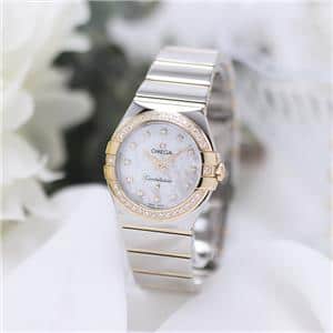 新品)OMEGA オメガ コンステレーション クオーツ 27mm 123.25.27.60