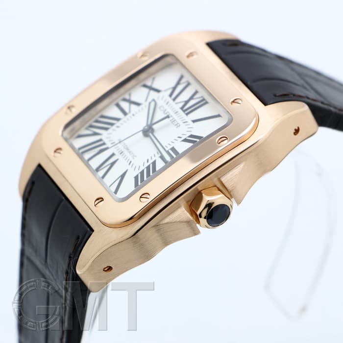 中古)CARTIER カルティエ サントス 100 LM ピンクゴールド W20095Y1