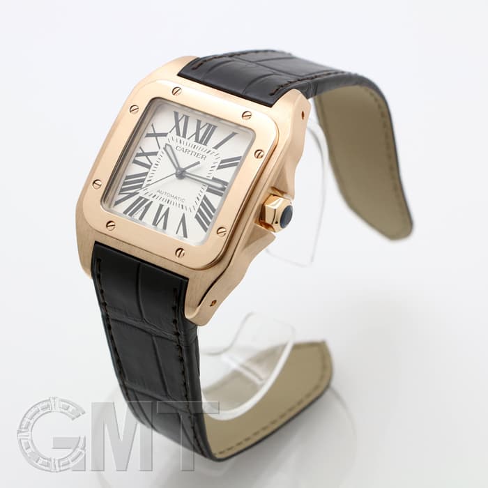 中古)CARTIER カルティエ サントス 100 LM ピンクゴールド W20095Y1