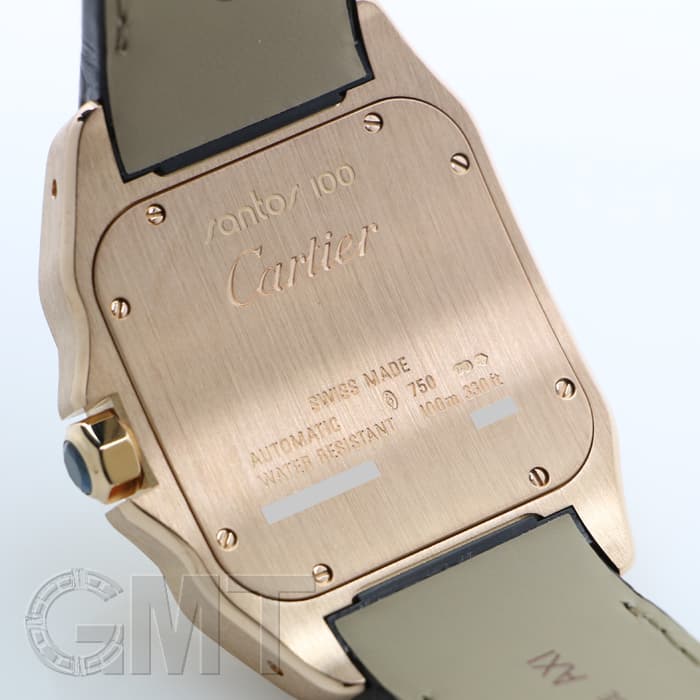 カルティエ サントス100 中古)CARTIER カルティエ サントス 100 LM ピンクゴールド W20095Y1