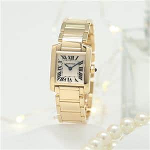 中古)CARTIER カルティエ タンク フランセーズ SM W50002N2 イエロー