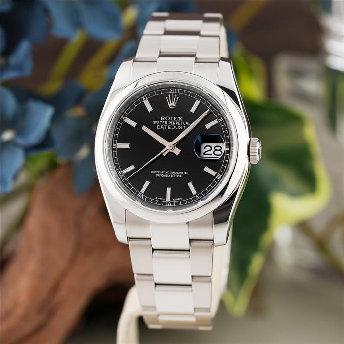 希少　海外販促品 新品 ROLEX デイトジャスト大型掛け時計　シルバー 中古)ROLEX ロレックス デイトジャスト ブラック 116200（商品ID