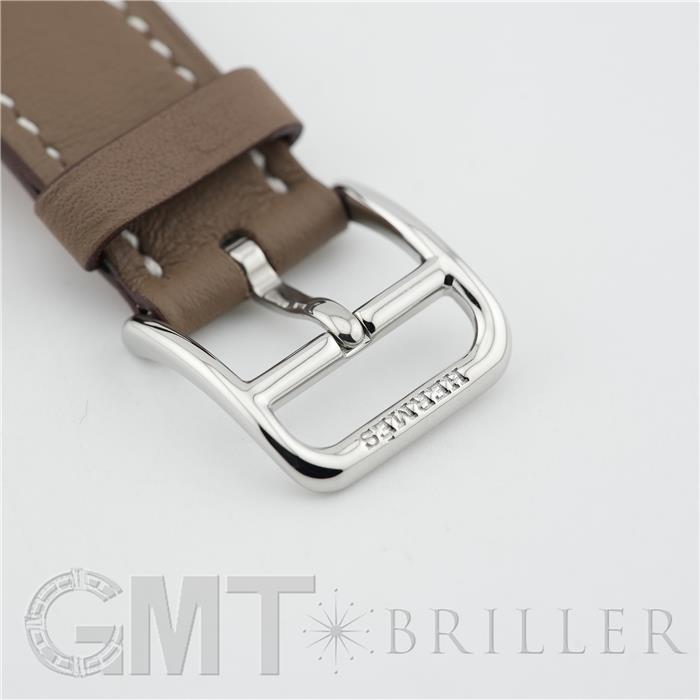 新品)HERMES エルメス Hウォッチ 30mm ミディアム エトゥープ ヴォー