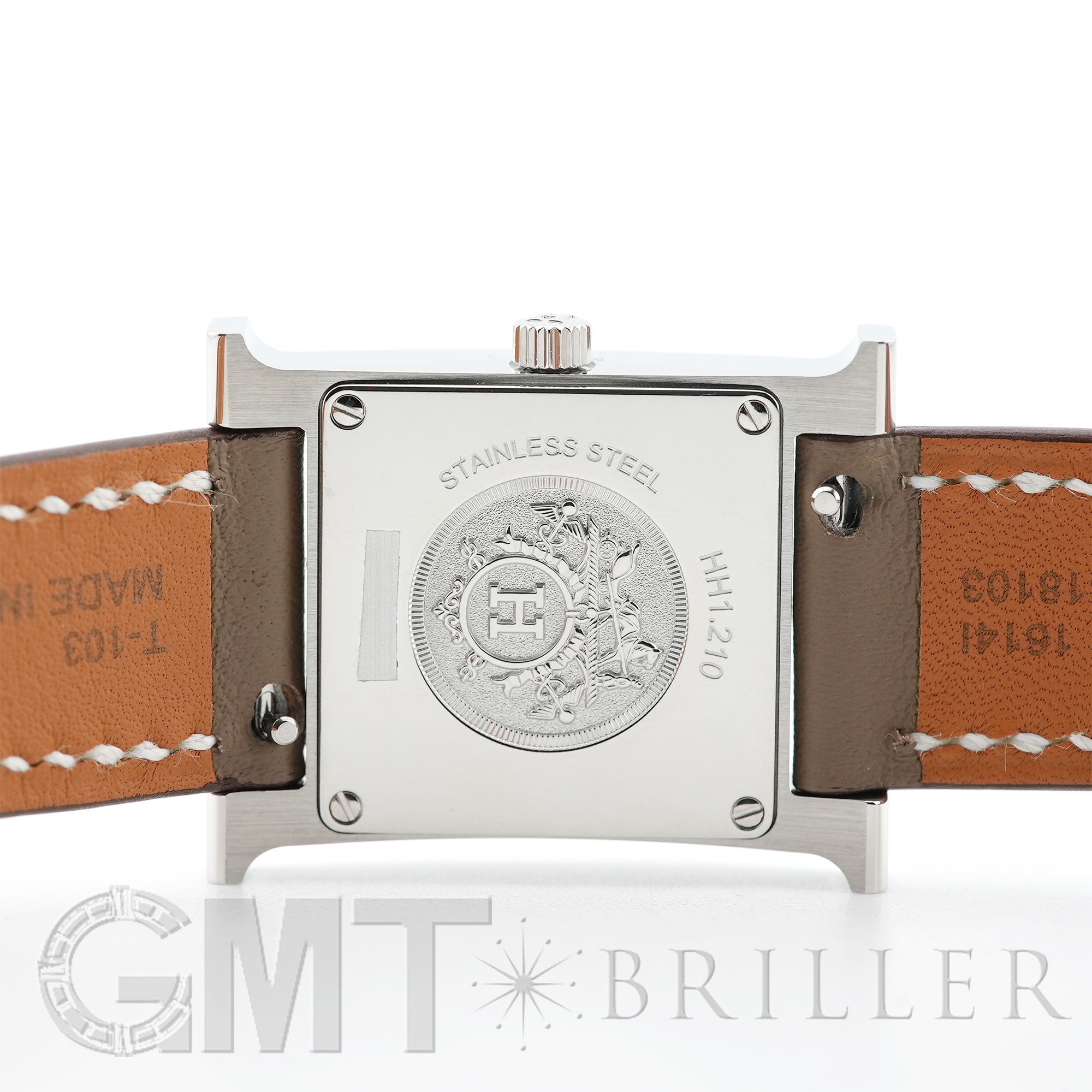新品)HERMES エルメス Hウォッチ 30mm ミディアム エトゥープ ヴォー