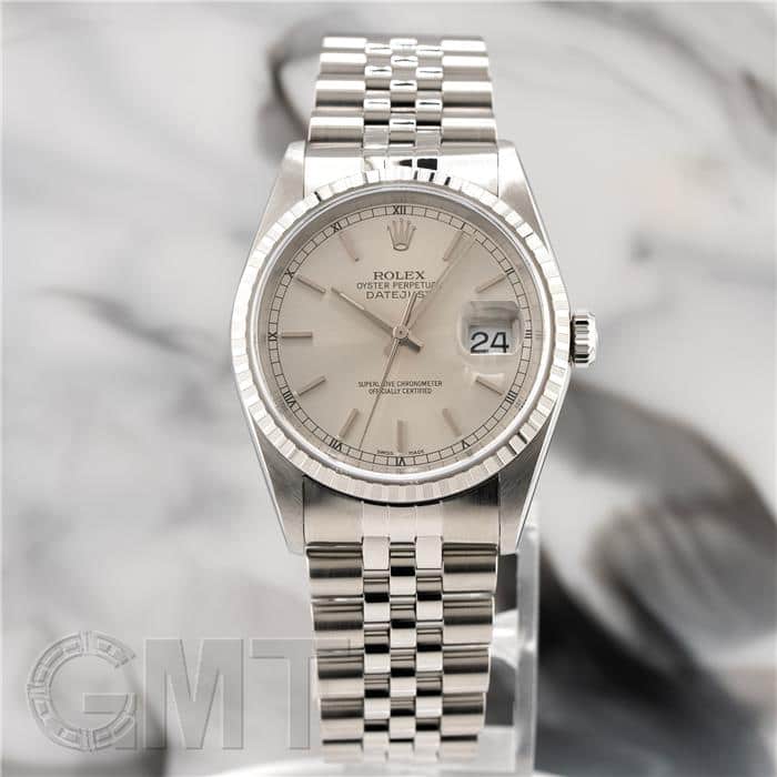 中古)ROLEX ロレックス デイトジャスト 36mm 16220 シルバー