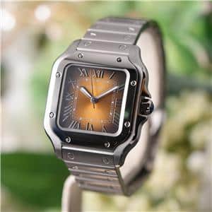 CARTIER カルティエ サントス ドゥ カルティエ ウォッチ MM グラデーションブラウン WSSA0065 メイン