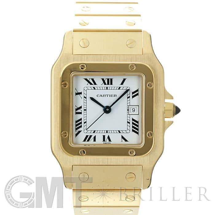 Cartier クォーツ 腕時計 ゴールド 中古)CARTIER カルティエ サントス ガルべ 29MM イエローゴールド