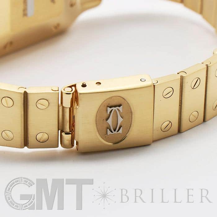 中古)CARTIER カルティエ サントス ガルべ 29MM イエローゴールド 中古)CARTIER カルティエ サントス ガルべ 29MM イエローゴールド