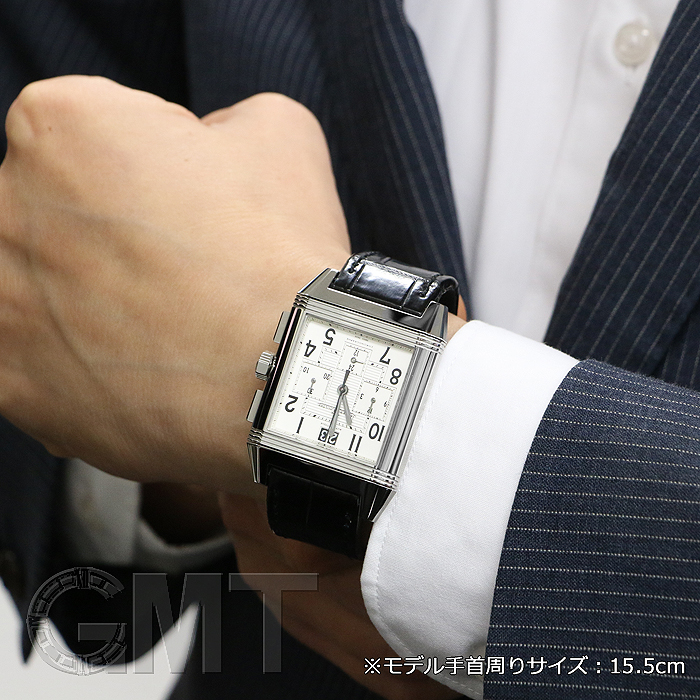 ジャガー・ルクルト JAEGER-LECOULTRE 230.8.45 レベルソ スクアドラ クロノグラフ 自動巻き メンズ 美品 _756993