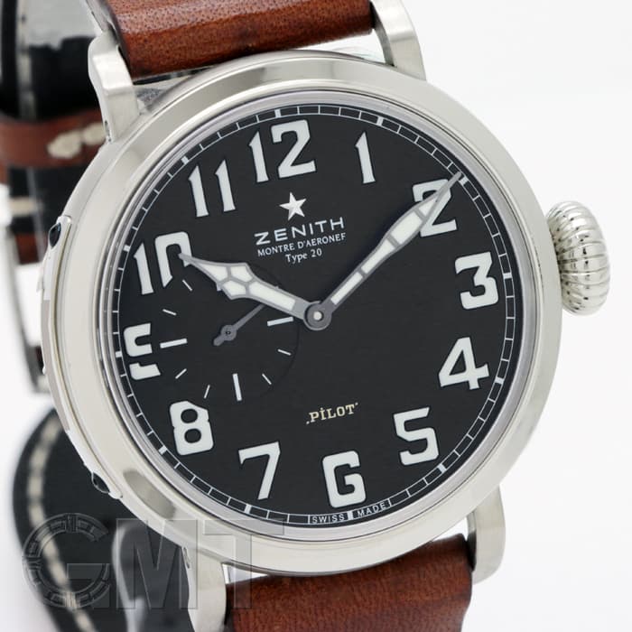 ひとちん　0319 新品)ZENITH ゼニス パイロット パイロット タイプ20 アエロネフ