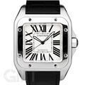 CARTIER カルティエ サントス サントス100 LM シルバー SS/革 W20073X8 【保証書日付2年以内限定】