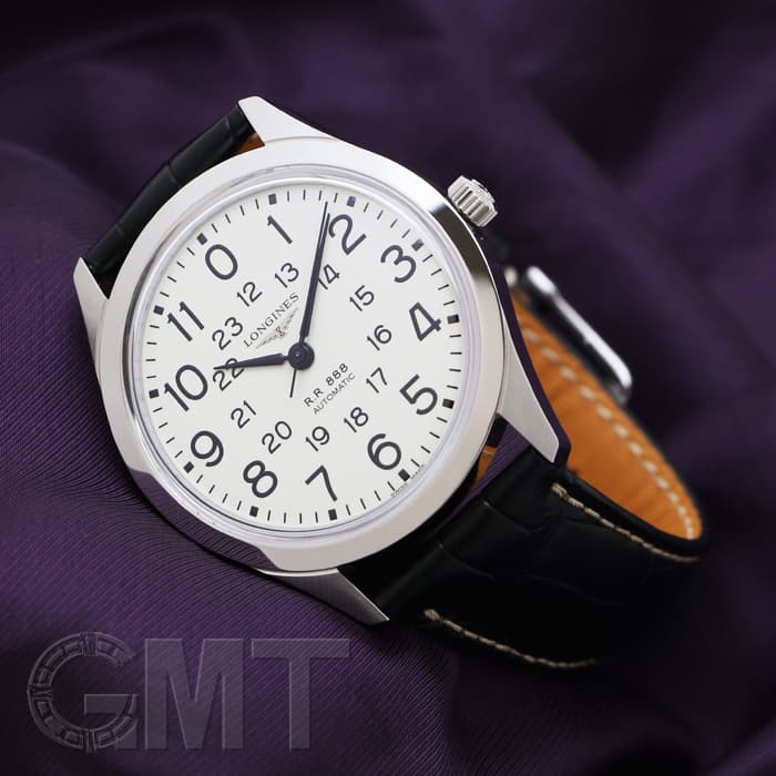 全信頼を寄せる 中古)LONGINES ロンジン L2.803.4 40mm アイボリー レイルロード ビジネス、マネー